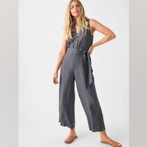 NWT Faherty Hermosa Linen Jumpsuit
